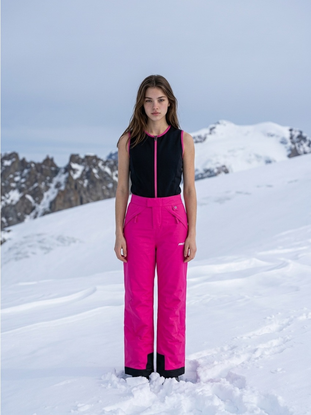 Arctix Black & Fuchsia Kids Wide Leg Ski Jacket-Style Pants
